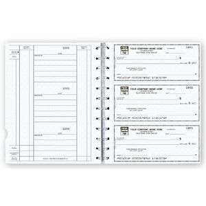 Custom 3-Per-Page Checks for 12 Ring Binders - Newport