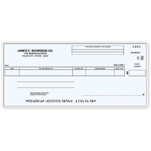 Cash Disbursement Input Checks (One-Write)