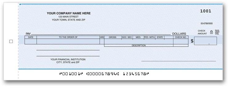 Payroll One-Write Checks