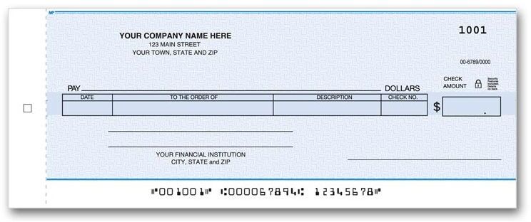 General One-Write EZ Writer Checks