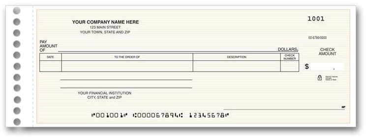 One-Write Checks for General Expenses