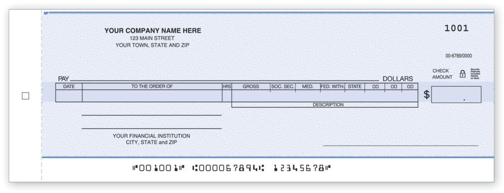 Payroll/General Disbursement Check