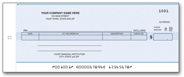 Compact Disbursement Check