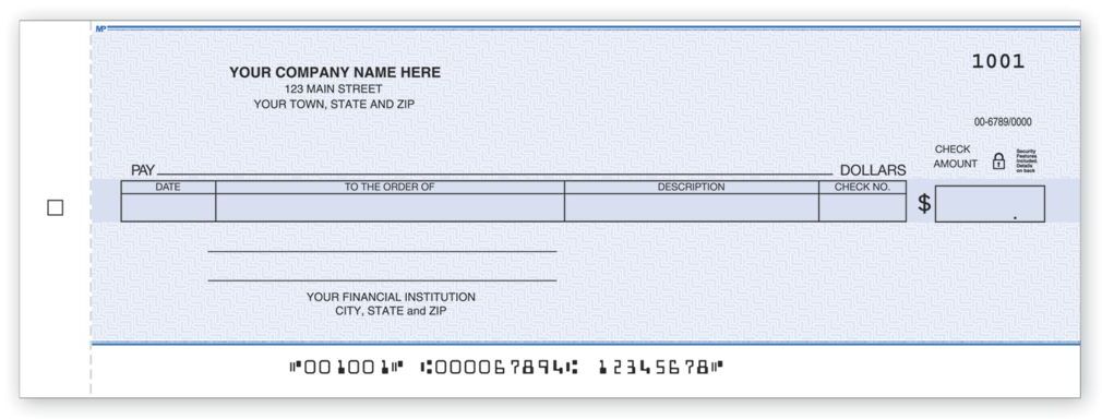 Cash Disbursement Center Checks