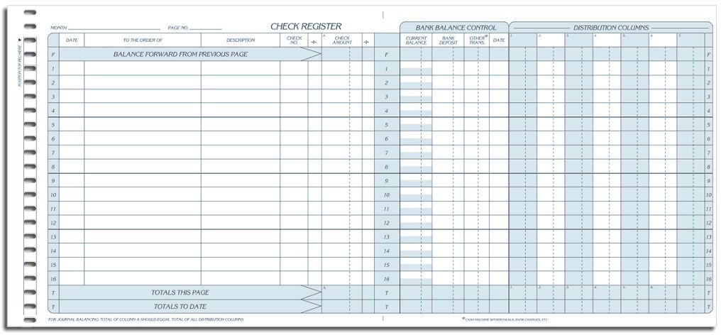 Personal One-Write Systems Journals