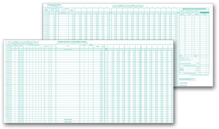 One write system payroll journals