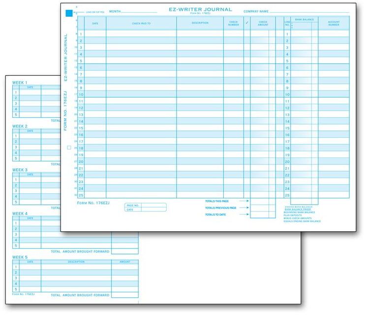 176EZJ - EZ Writer System Journals