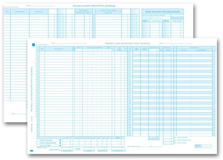 151NJ - Payroll & Disbursement Computer Input Journal Combo