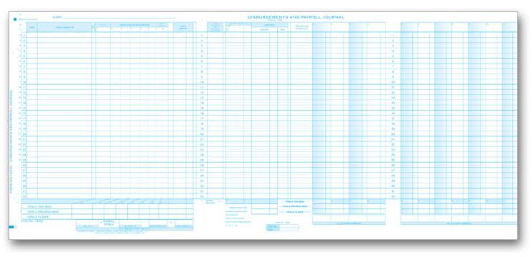 One-Write System Journals - Payroll & Cash Receipts