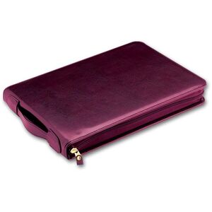 Leather check binder for 3-per-page checks