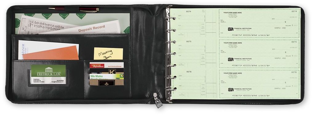 1435N - Check Binders & Business Organizer