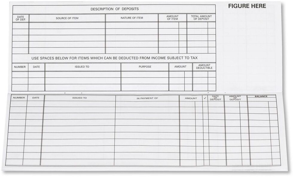 Replacement check registers for our Traveller checks