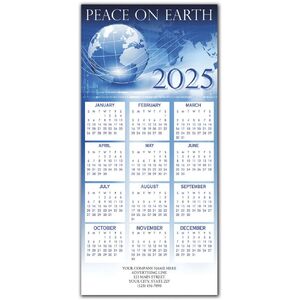 2025 Peace themed holiday calendar cards