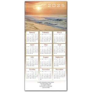 2025 holiday calendar cards for beach lovers