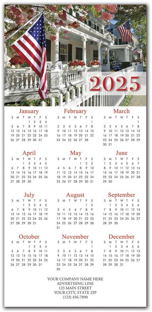 2025 holiday calendar cards for patriots