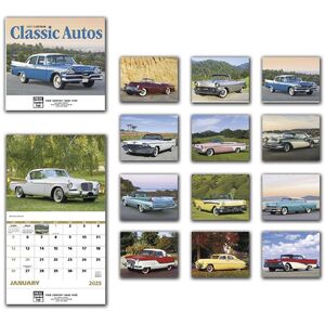 2025 Custom Printed Classic Auto Wall Calendars