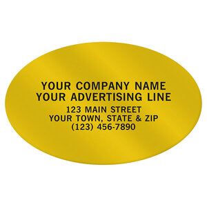 Custom Oval Paper Labels