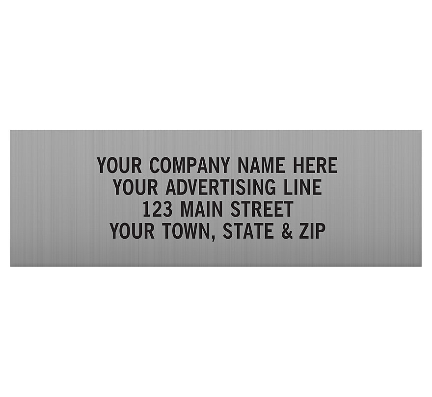 Custom Weatherproof Labels Small Rectangle Size