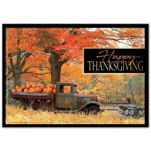 Custom Nostalgic Thanksgiving Greeting Cards