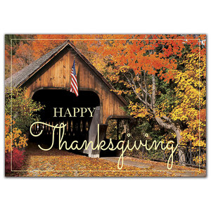 Patriotic Thanksgiving Cards, Custom Printed 