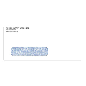 Peel and seal envelopes with blue tint