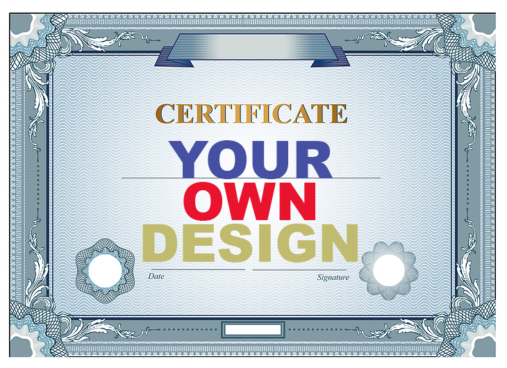 Custom share certificates printing