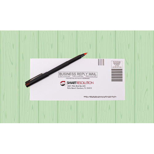 Full color return envelopes for business