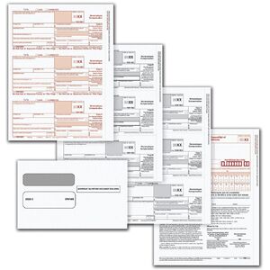 1099-NEC Laser Tax Forms & Envelopes - 4 Part Format for 50 Employees